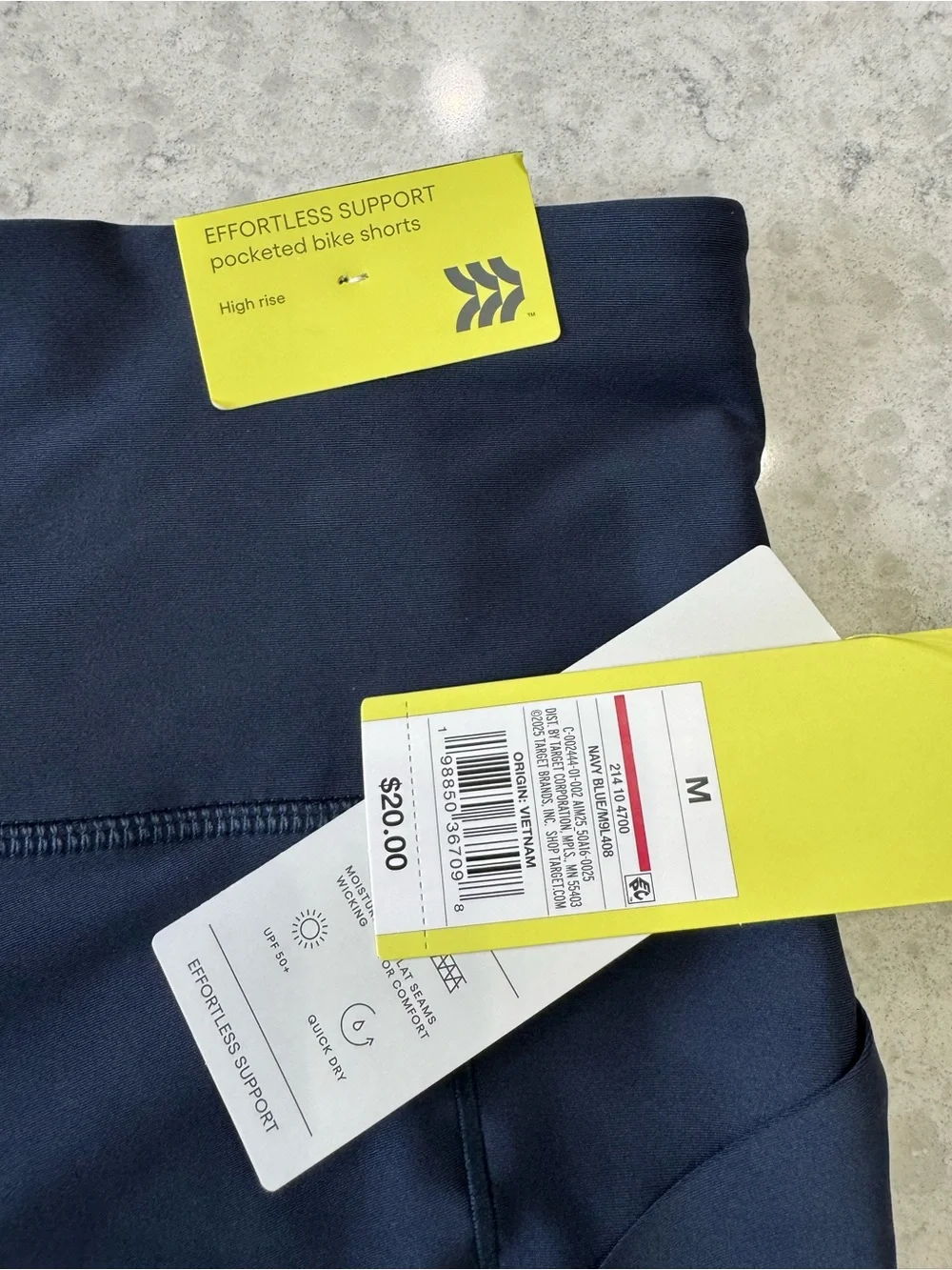 all in motion Navy High-Rise Bike Shorts